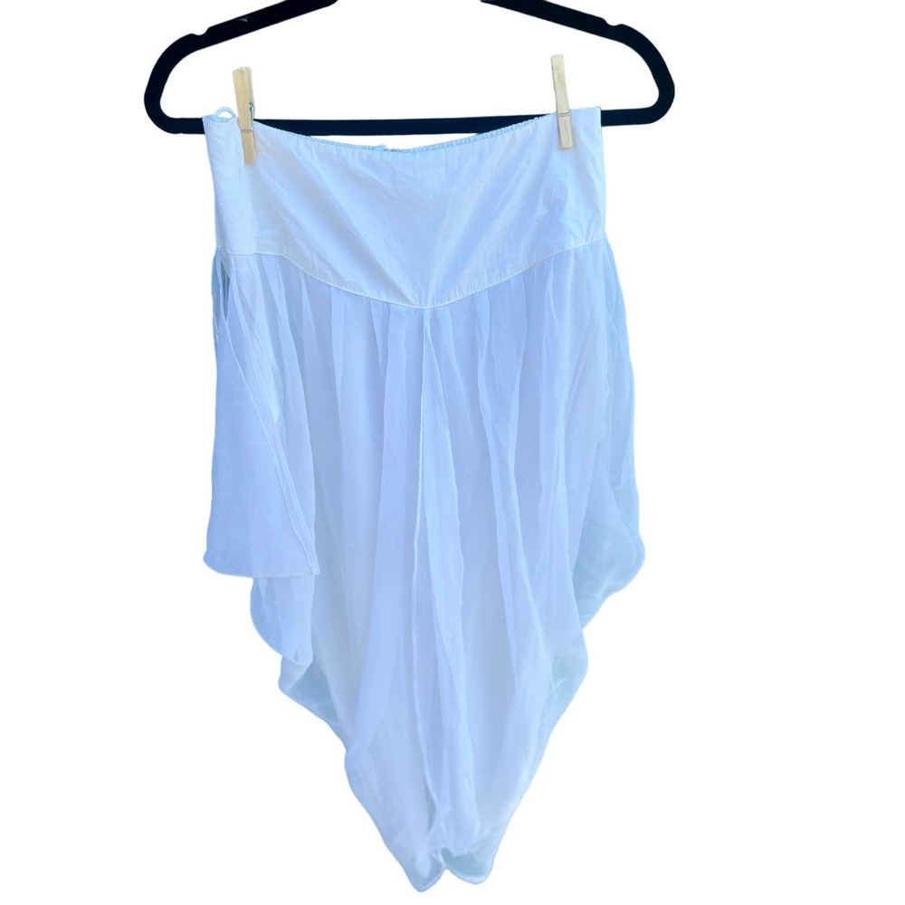 Vintage 80s Sheer White Harem Style Pants